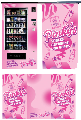 Pinkys Vending Machine sucht Design.