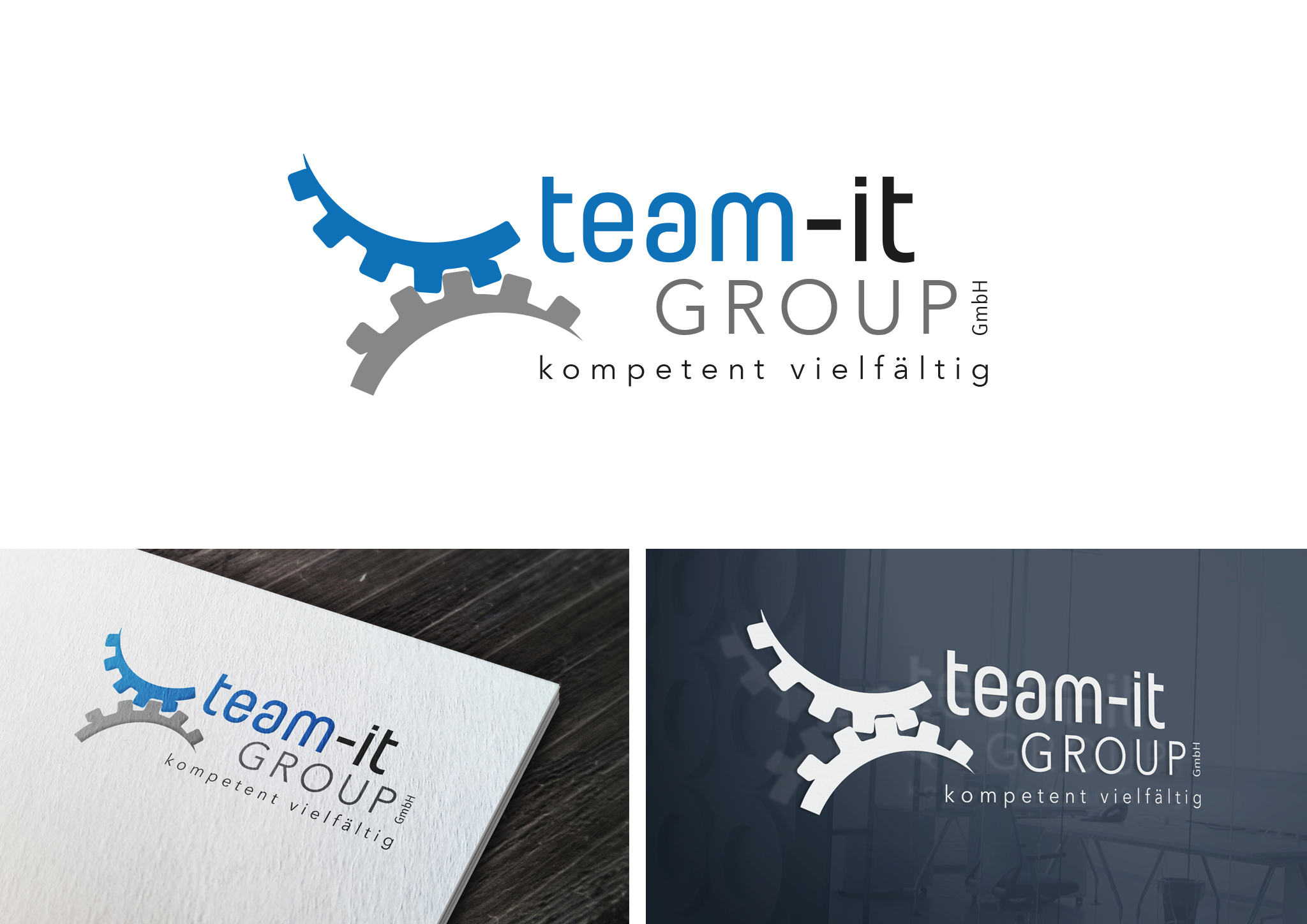 Logo & Visitenkarte für die Team-IT Group GmbH