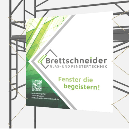 Plakat für Fensterbau-Meisterbetrieb