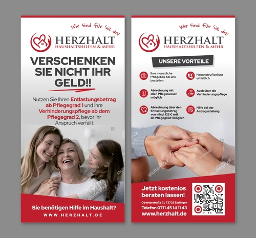  Flyer für Anbieter von Haushaltshilfen und Alltagsbegleitern für Privathaushalte