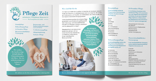 Flyer für ambulanten Pflegedienst