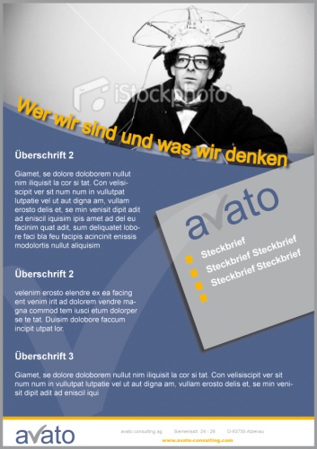 Flyer - Wer sind wir denn eigentlich?