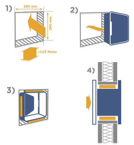 einfache Grafiken für Montageanleitung |  simple graphics for assembly instructions