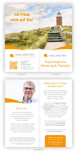 Flyer-Design für psychologische Beratung und Therapie