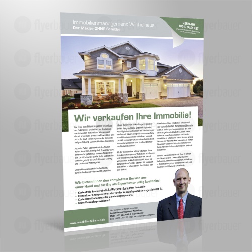 Immobilienfirma sucht Flyerdesign