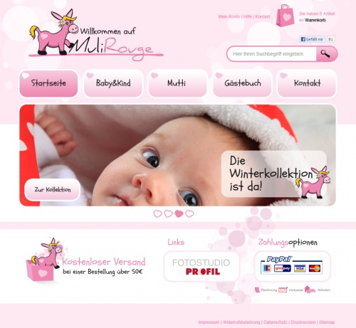 Onlineshop sucht Webdesign