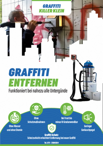 Flyer-Design für Graffiti Beseitigungen