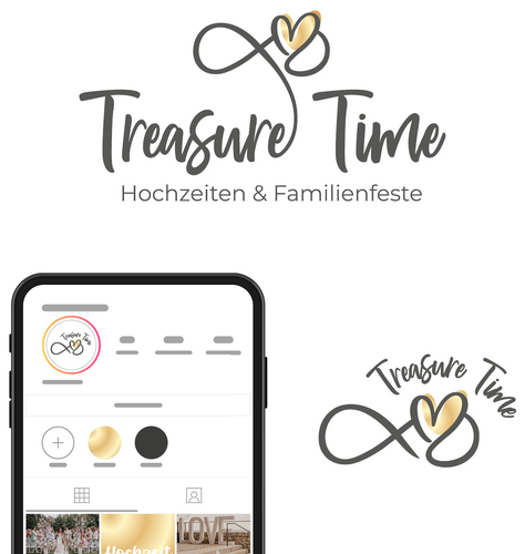 Logo für Hochzeitsplanung und Planung von Familienfeiern