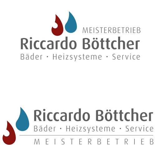 Logo-Design für Dienstleistungsfirma der Branche Sanitär-, Heizungs- und Klimatechnik