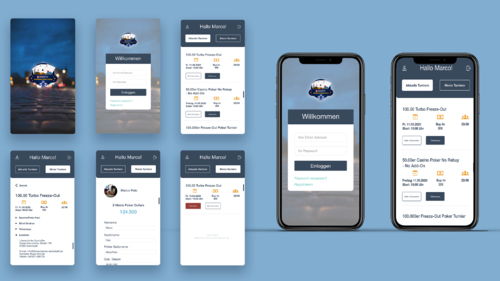 App-Design für Poker-Liga