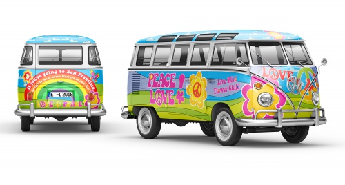 VW T1 Bulli - Flower Power Design