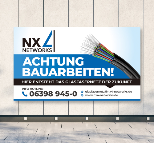  Plakate für Glasfaserausbau