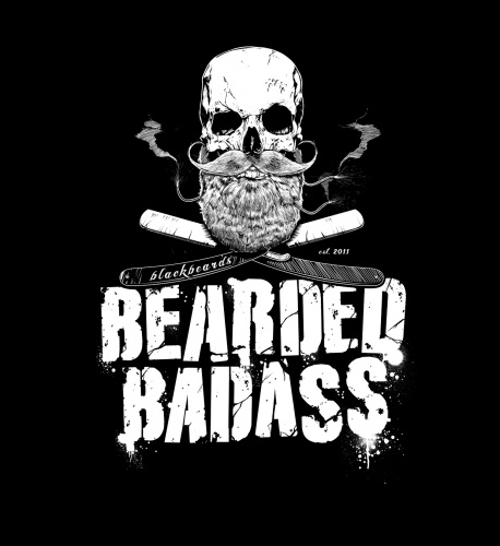 T-Shirt Re-Design Bearded Badass