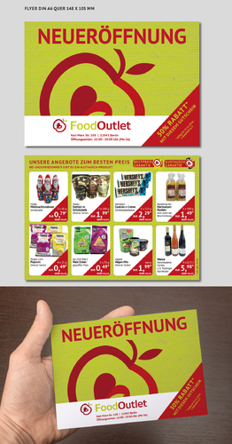 Gutschein-Design für Food Outlet