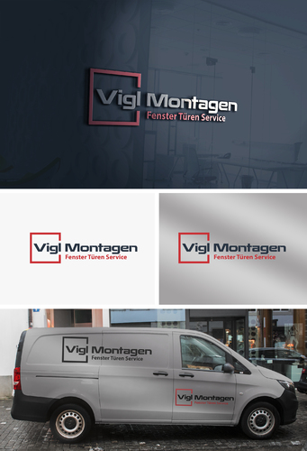  Logo-Design für die Reparatur & Montage von Fenstern und Türen