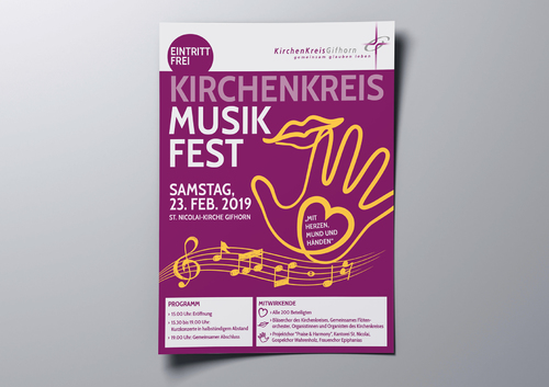  Für das Kirchenkreismusikfest wird ein Plakat gesucht