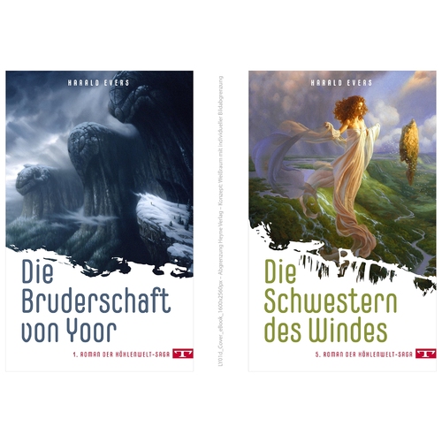 Buchcover-Design für Fantasy-Serie