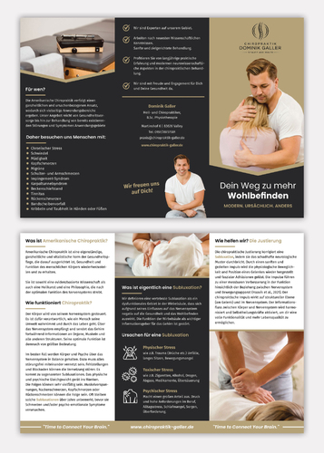 Flyer-Design für Amerikanische Chiropraktik