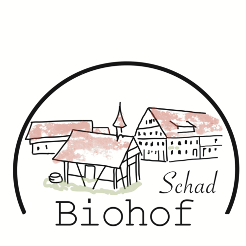  Logo-Design für Biohof Schad mitten in saftig grünen Wiesen im Allgäu