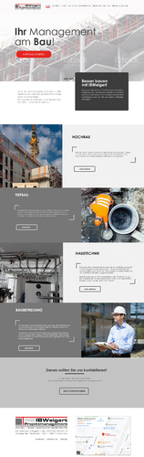 Webdesign für Ingenieurbüro  IBWeigert - Projektmanagement