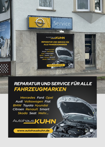  Anzeigengestaltung für Autohaus mit Werkstatt