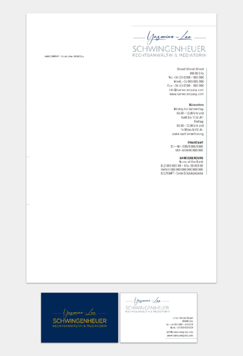 Corporate Design für eine Rechtsanwaltskanzlei