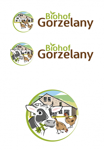 Logo-Design für den Biohof Gorzelany auf der Schwäbischen Alb der Eier, Fleisch und Gemüse verkauft