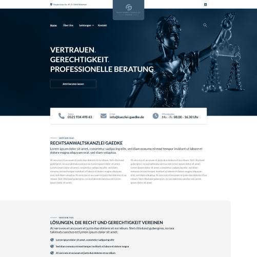 Webdesign für Rechtsanwalt