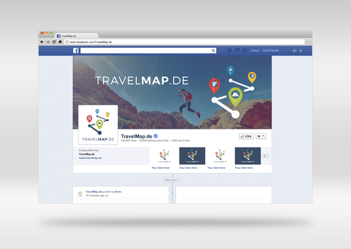  Logo & Social Media Paket für digitale Reisekarte