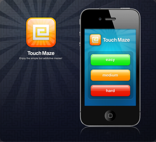 Maze iPhone app UI and icon