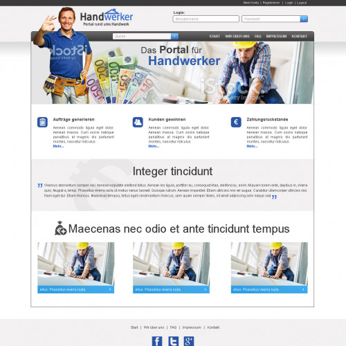 Webdesign Handwerkerportal