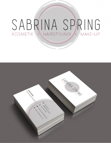 Logo-Design und Visitenkarten für Kosmetik und Makeup Institut