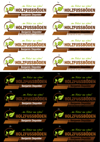 Logodesign Holzfussböden Benjamin Diepolder