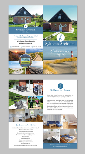 Flyer-Design für Ferienhaus auf Sylt