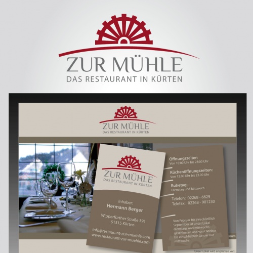  Edles Logo für ein Restaurant in altem Gemäuer mit gehobener, junger, moderner Küche und Service.