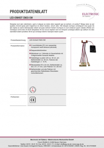 Erstellung von Datenblatt-Template