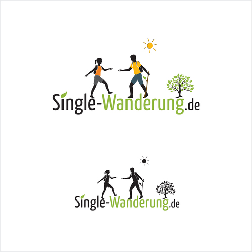  Logo-Design für geführte Wanderungen für Singles