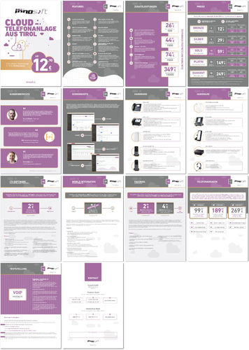 Infobroschüre für virtuelle Cloud Telefonanlage