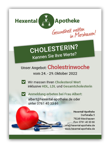 Anzeigengestaltung für Apotheke