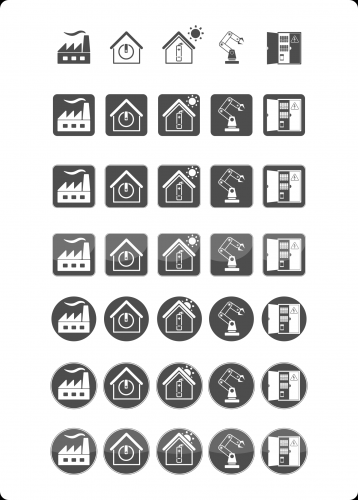  Icon-Design für Elektriker-Firma