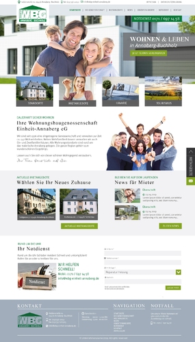 Wohnungsbaugenossenschaft sucht Webdesign