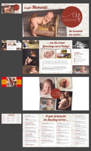 Flyer-Design für Babyfotograf