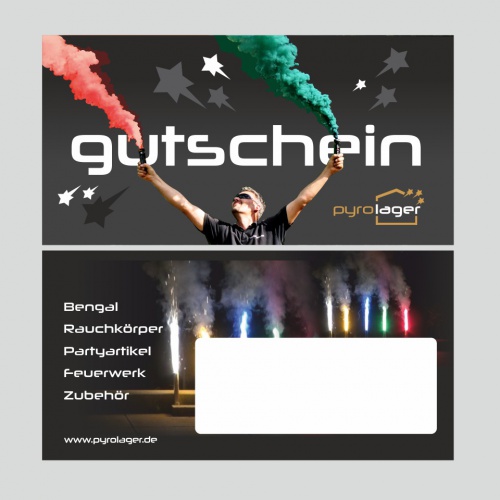 Gutschein-Design Pyro Webshop