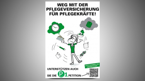 Flyer-Design für Pflegeversicherungspetition