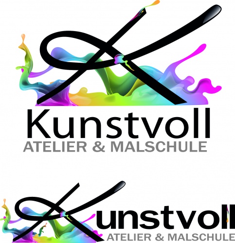 Logo für Atelier und Malschule Kunstvoll