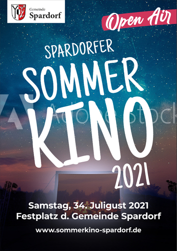 Plakat-Design für ein jährliches Open-Air-Kino