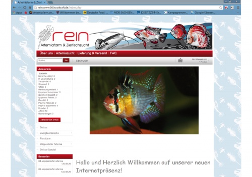  Artemiafarm &Zierfischzucht sucht Header für Webseite