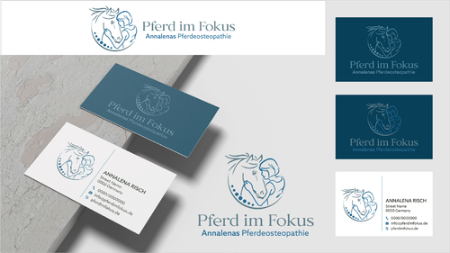  Logo & Visitenkarte für Osteopathie für Pferde