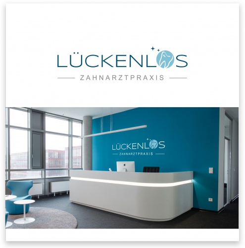 Logo-Design für Zahnklinik Lückenlos