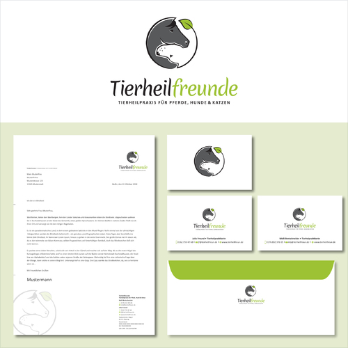  Logo-Design für Tierheilpraxis für Pferd, Hund, Katze